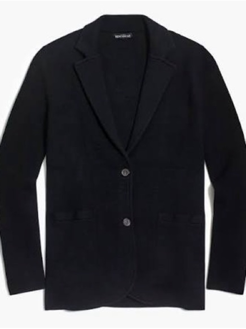 J. Crew Black Knit Blazer Sweater